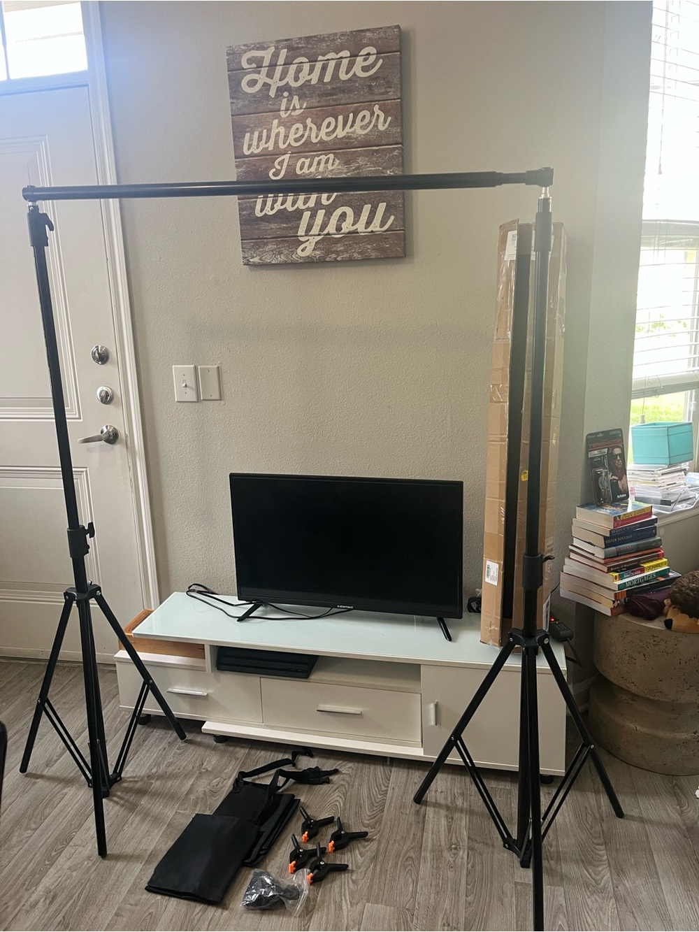 Adjustable Black Photography Light Stand Support Kit